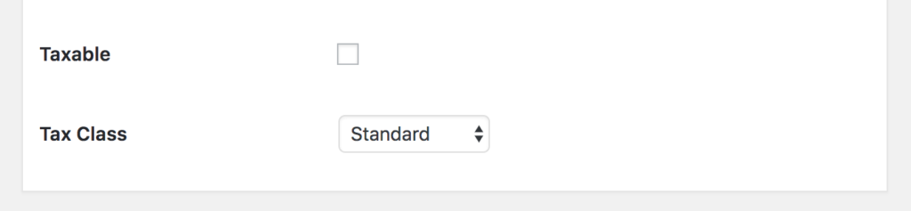 Charge a fee based on Tax class