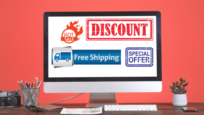 WooCommerce store notices on computer screen